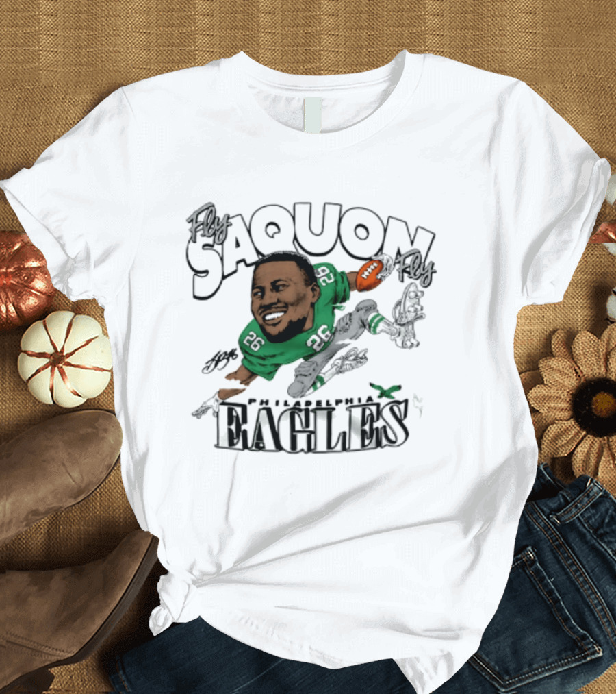 Philadelphia Eagles Saquon Barkley Caricature 26 T-Shirt