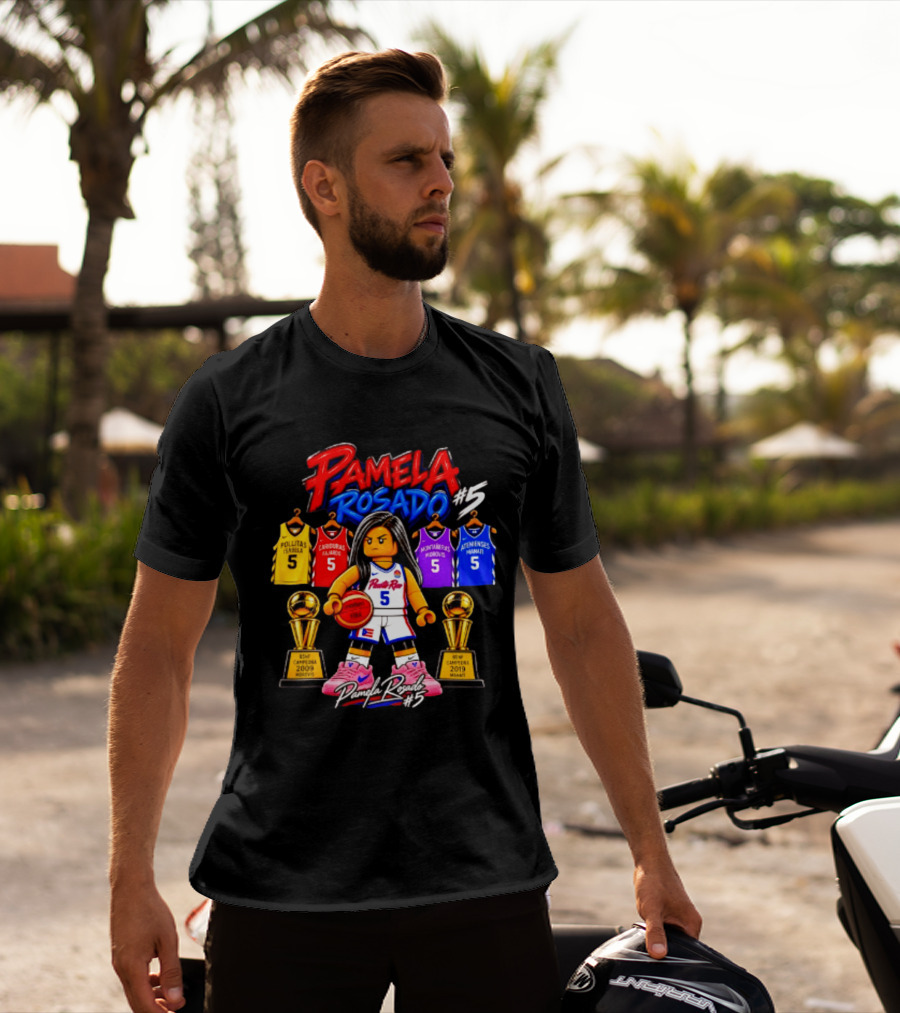 Pamela Rosado #5 Puerto Rico Champion Legacy Basketball Jerseys And Trophies T-Shirt