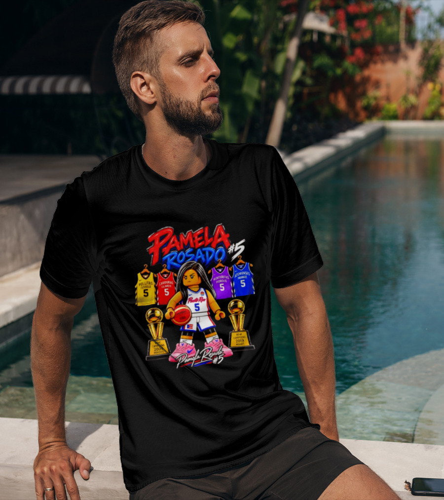 Pamela Rosado #5 Puerto Rico Champion Legacy Basketball Jerseys And Trophies T-Shirt