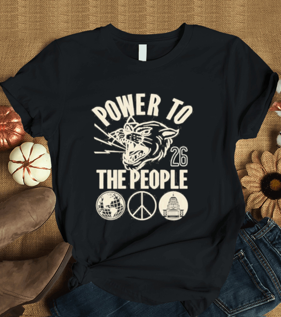 Power To The People Tiger Peace Columbia MD 26 Festival October 3 2026 T-Shirt
