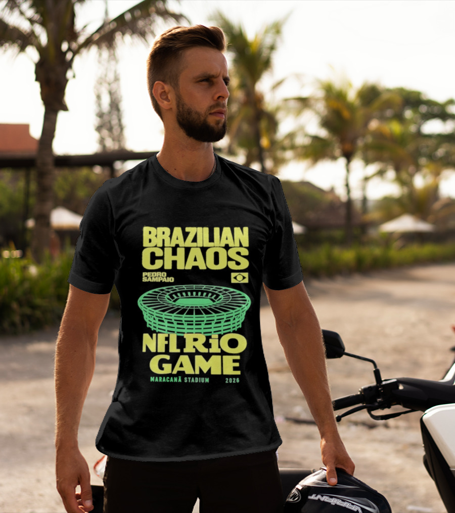 Brazilian Chaos NFL Rio Game Maracanã Stadium 2026 T-Shirt