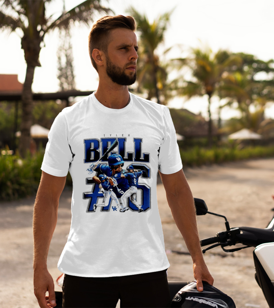 Tyler Bell 6 Kentucky Wildcats NCAA Baseball Player T-Shirt