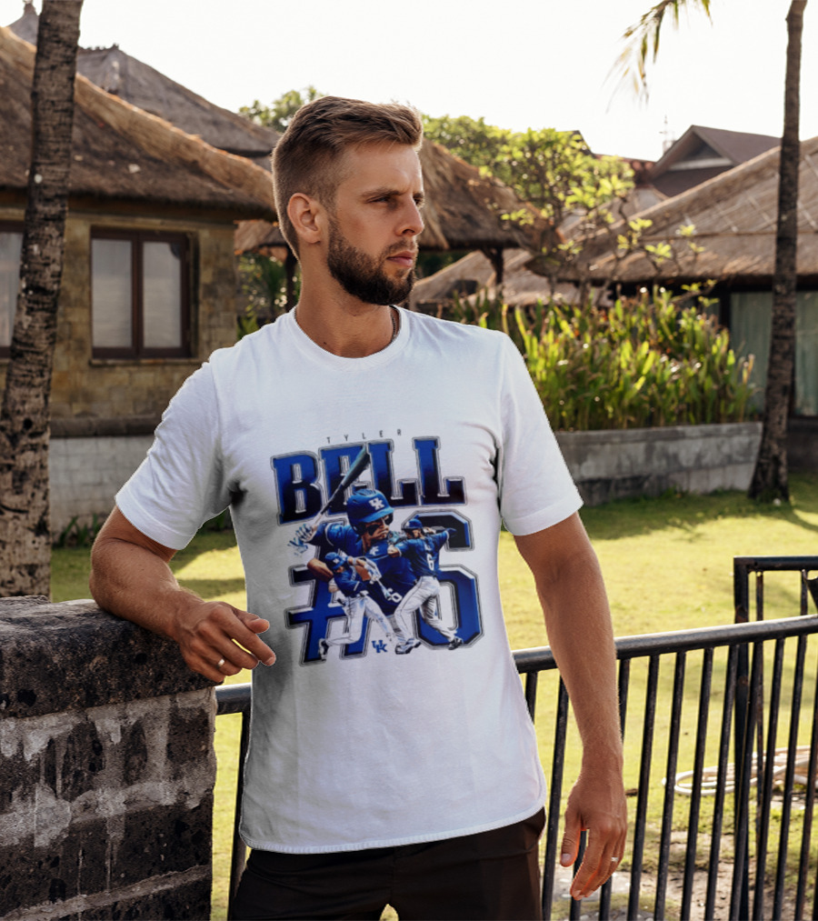 Tyler Bell 6 Kentucky Wildcats NCAA Baseball Player T-Shirt