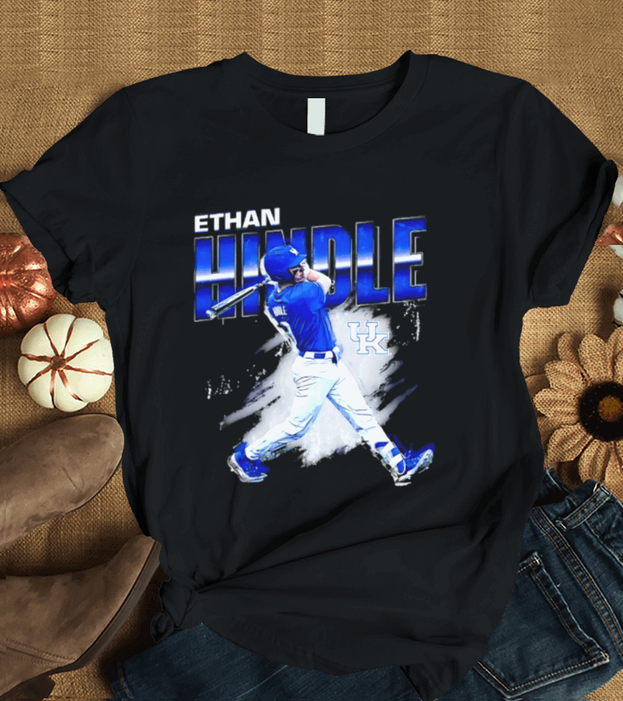 Ethan Hindle Kentucky Wildcats NCAA Baseball Player UK T-Shirt