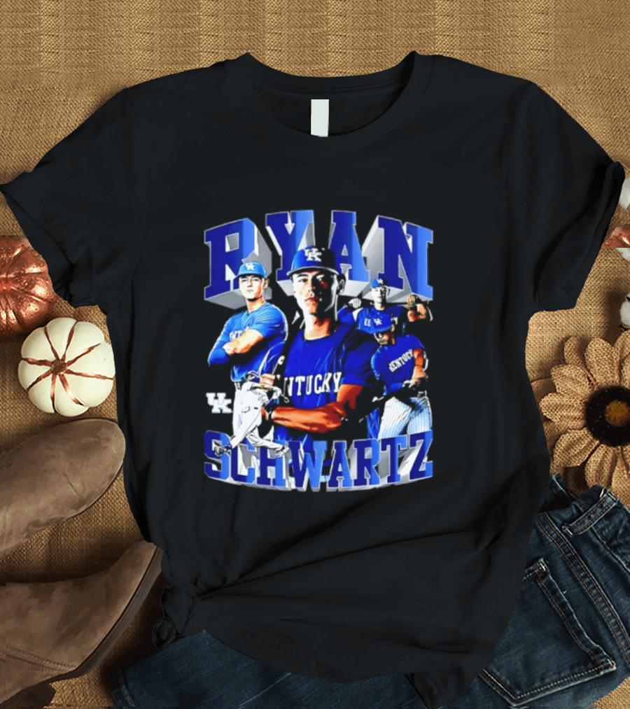 Ryan Schwartz Kentucky Wildcats NCAA Baseball Player T-Shirt