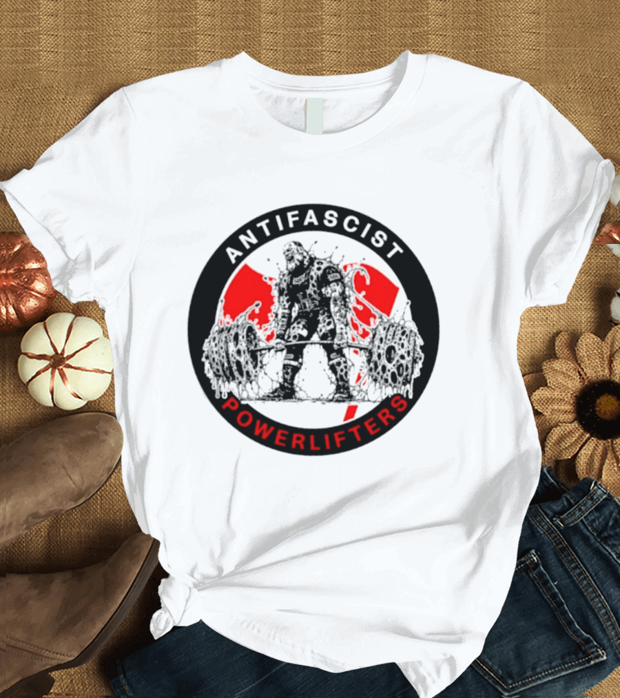 Antifascist Powerlifters Zombie Weightlifting T-Shirt