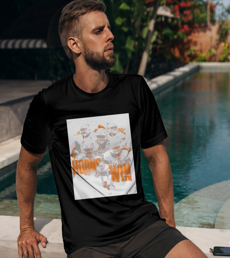 Texas Football Horns Win Burnt Orange 2026 T-Shirt
