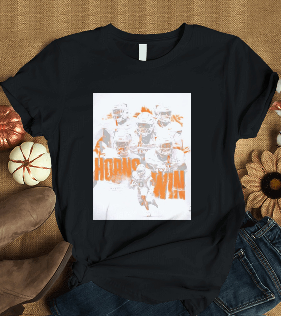 Texas Football Horns Win Burnt Orange 2026 T-Shirt