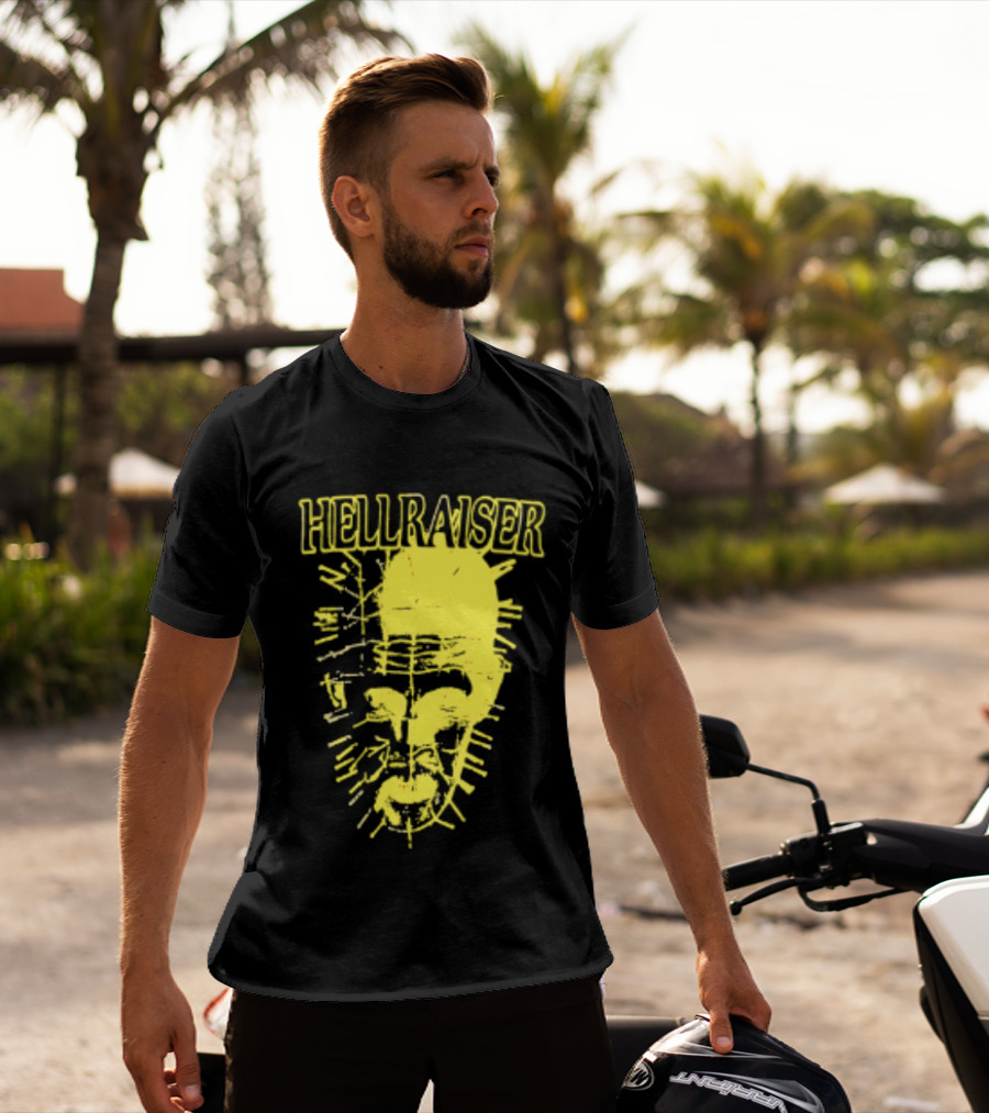 Hellraiser Pinhead Clive Barker Horror Movie Swag Head T-Shirt