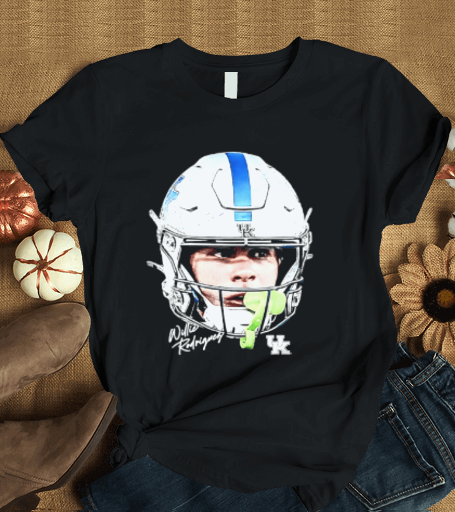Willie Rodriguez Kentucky Wildcats Football Swag Head Design 81 NCAA T-Shirt