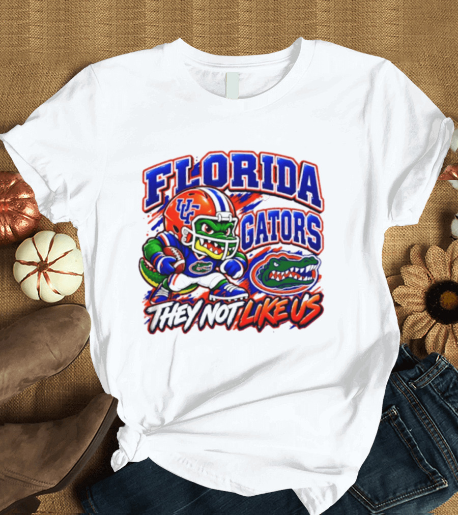 Florida Gators NCAA Football Fierce Gator They Not Like Us T-Shirt
