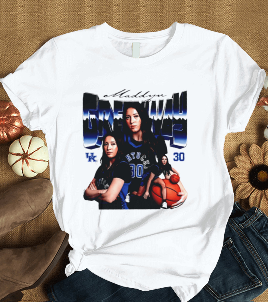 Maddyn Greenway 30 Kentucky Wildcats UK NTU Women's Basketball T-Shirt