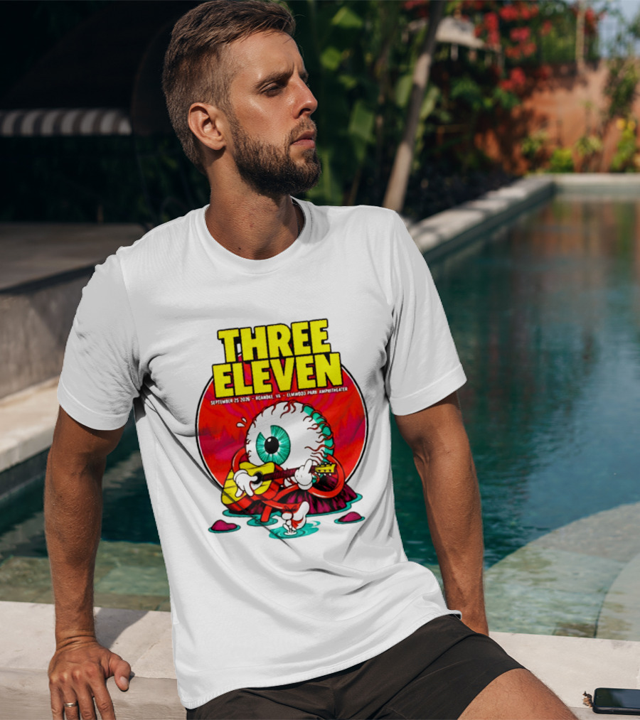 THREE ELEVEN September 25 2026 Roanoke VA Elmwood Park Amphitheater Event T-Shirt
