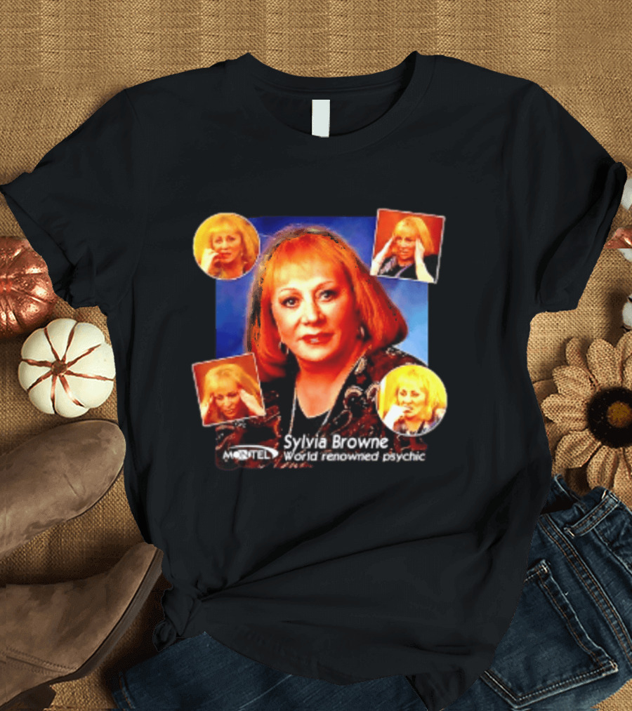 Sylvia Browne Montel World Renowned Psychic Medium Iconic Portraits T-Shirt