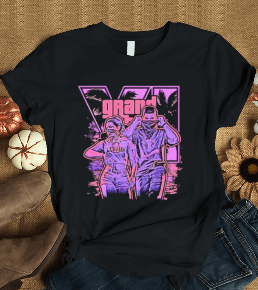 Grand Theft Auto V Rockstar Games Characters Baddie T-Shirt
