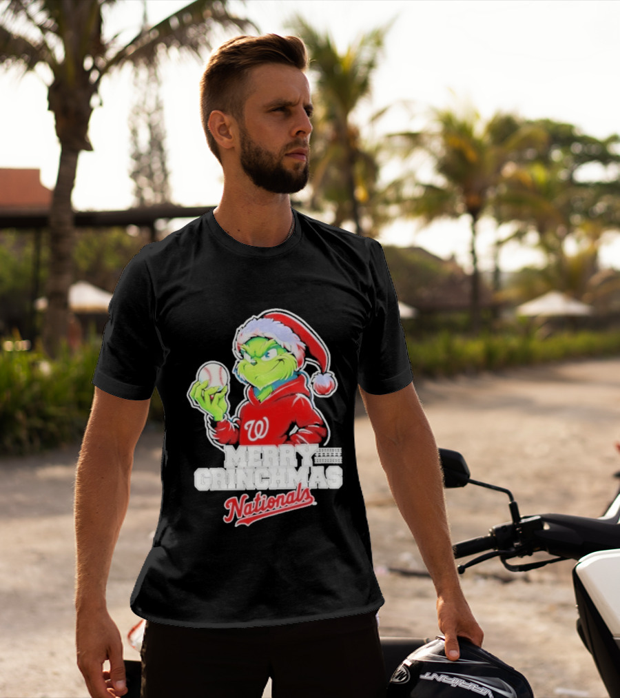 Grinch Merry Grinchmas Washington Nationals Baseball Christmas 2026 T-Shirt