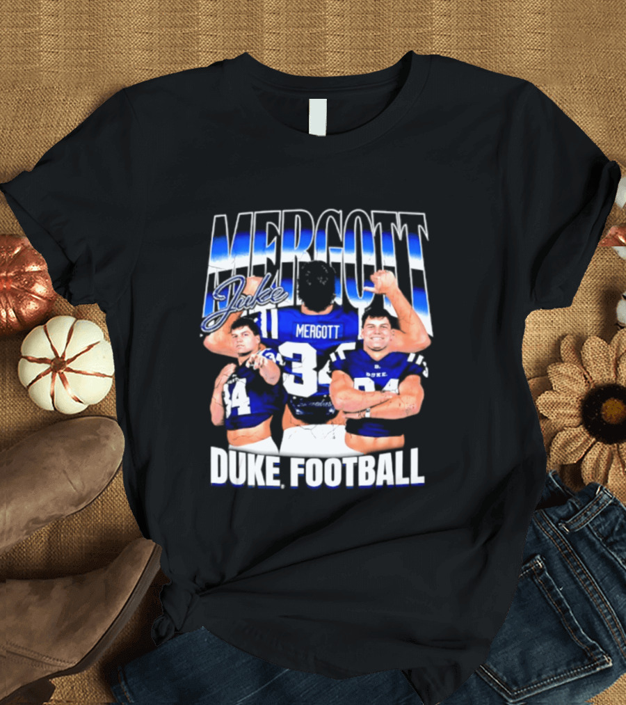 Duke Blue Devils Football Luke Mergott NCAA Player T-Shirt