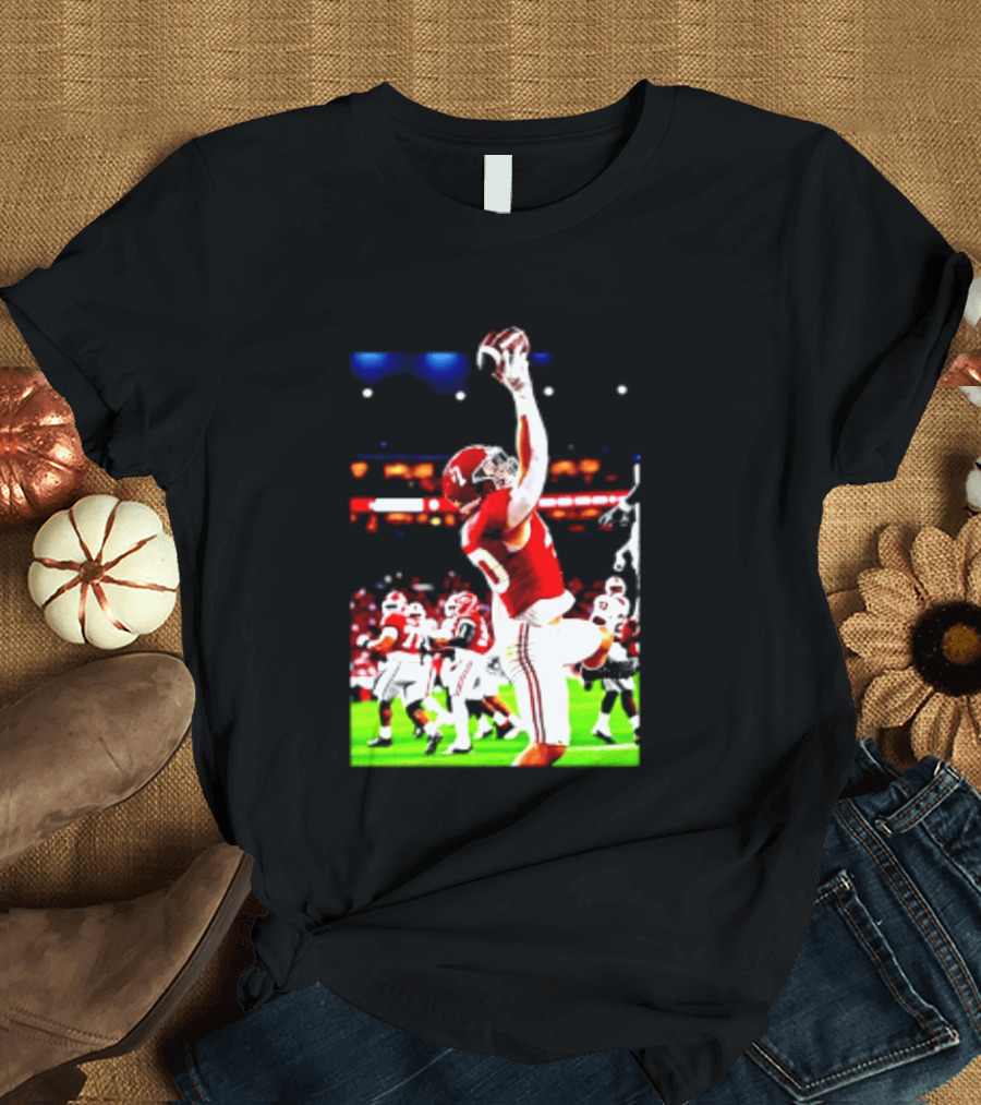 Alabama Crimson Tide Josh Ford One Handed Football Catch T-Shirt