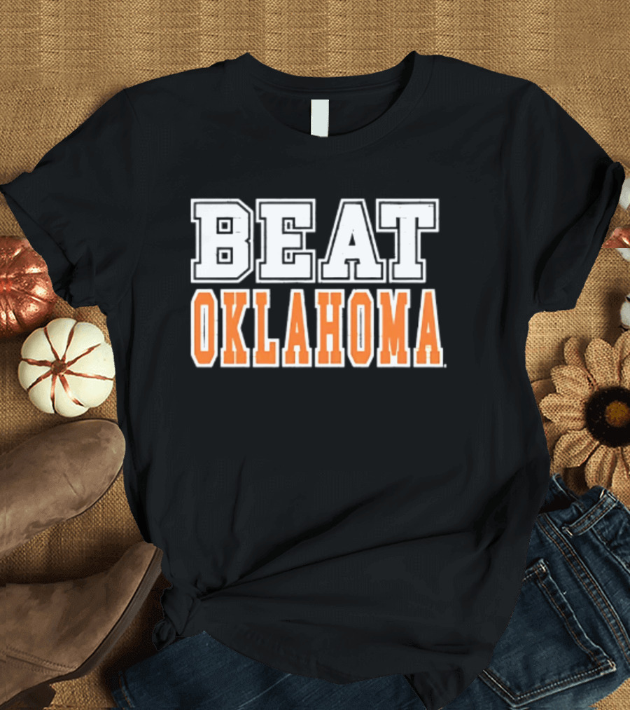 Beat Oklahoma Texas Longhorns NCAA Football Rivalry T-Shirt