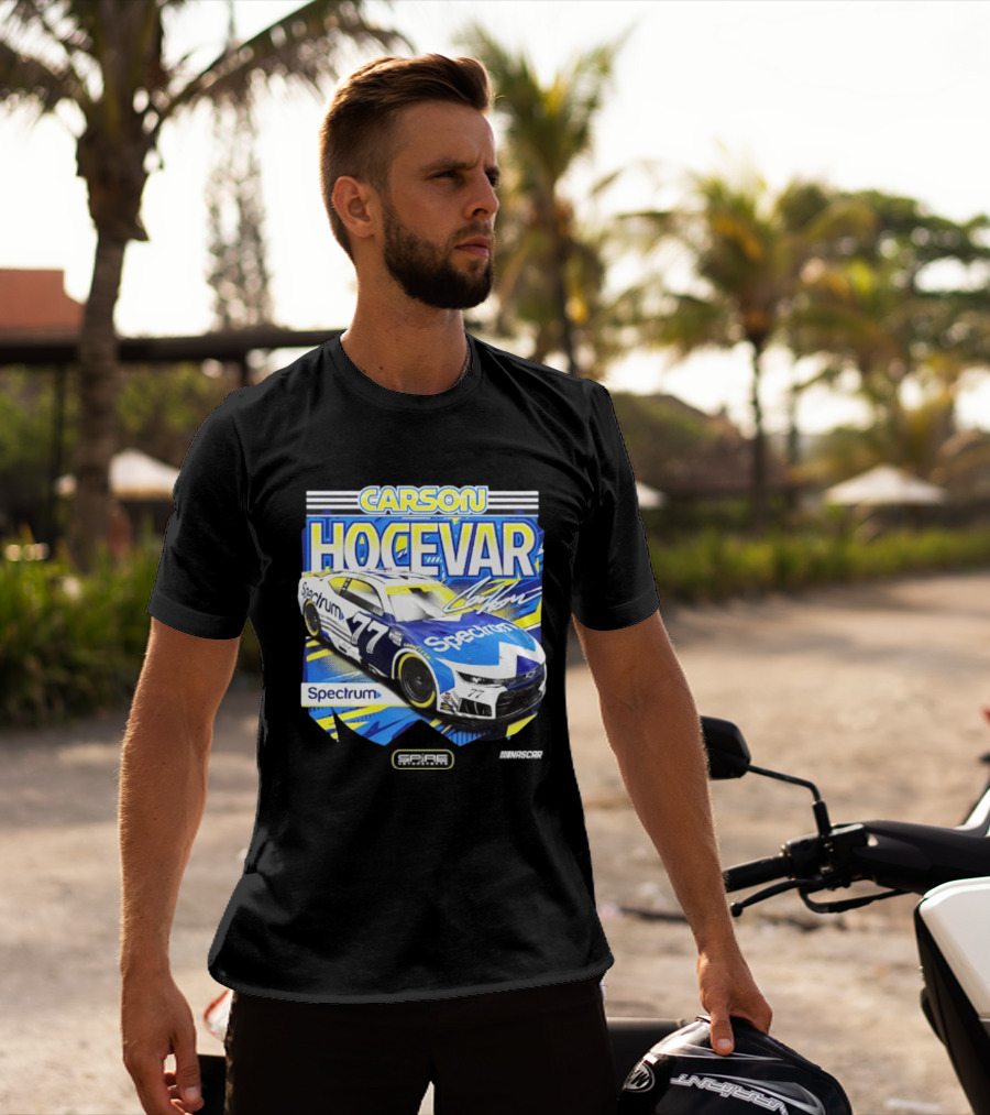 Carson Hocevar Spectrum 77 Racing Car Signature T-Shirt
