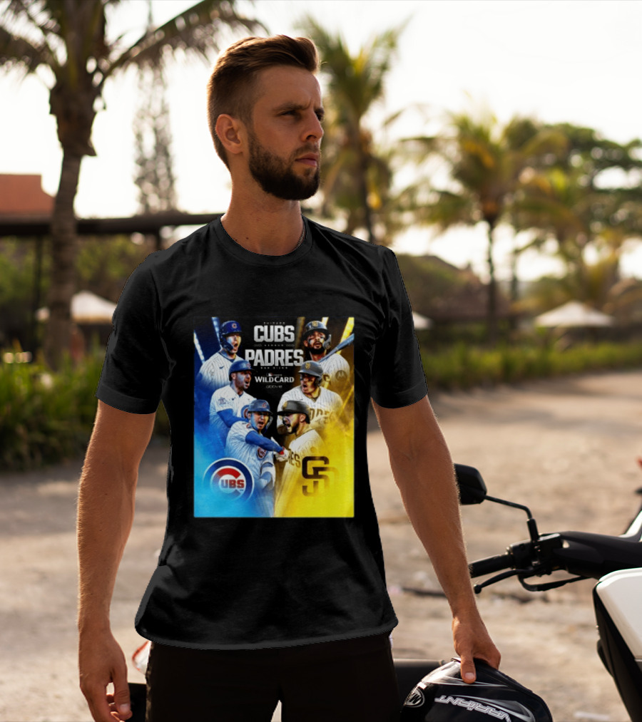 Chicago Cubs Vs San Diego Padres 2026 MLB NL Wild Card Showdown Baseball Fan Gear T-Shirt