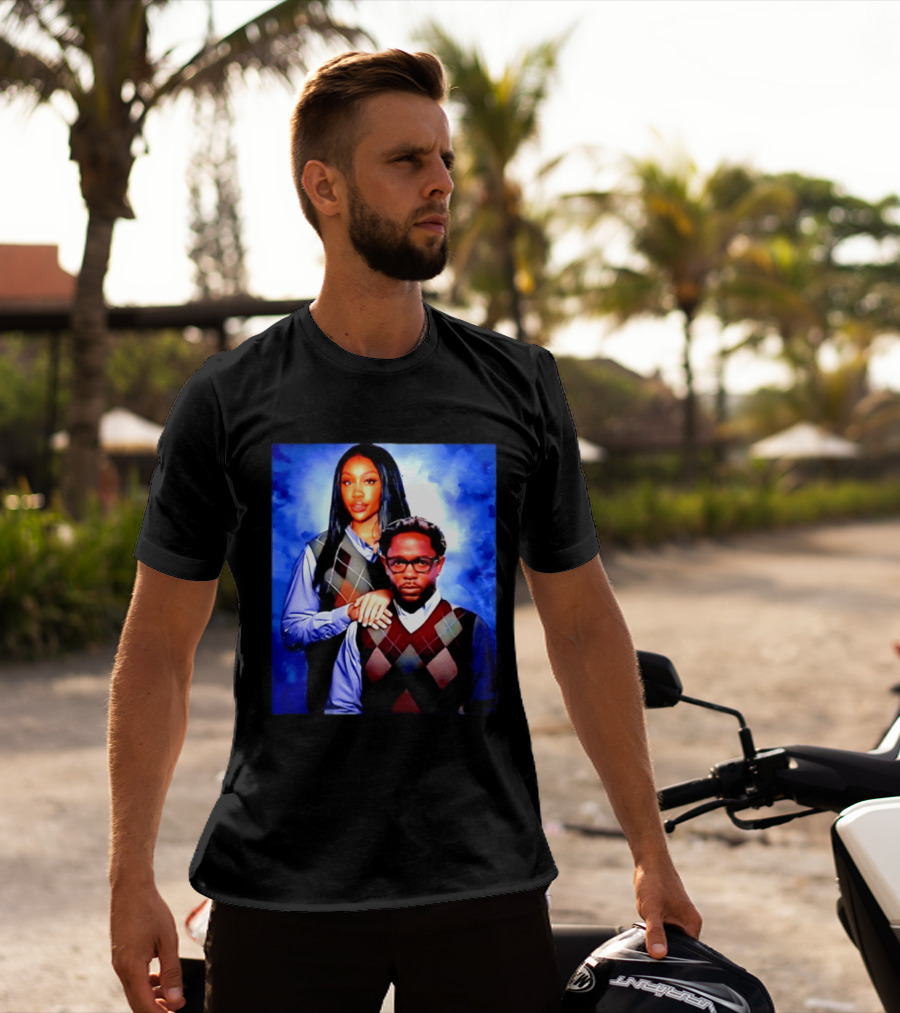 Kendrick Lamar SZA Stepbrothers Meme Argyle Sweater Humor T-Shirt