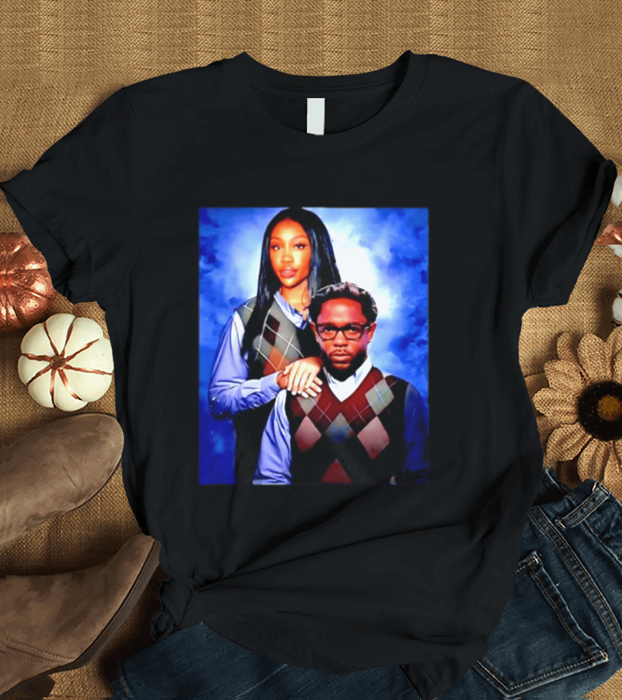 Kendrick Lamar SZA Stepbrothers Meme Argyle Sweater Humor T-Shirt