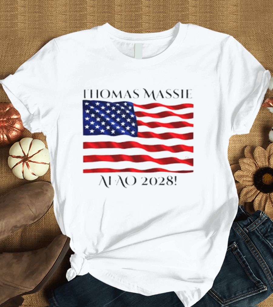 Thomas Massie American Flag 2028 AFAO T-Shirt