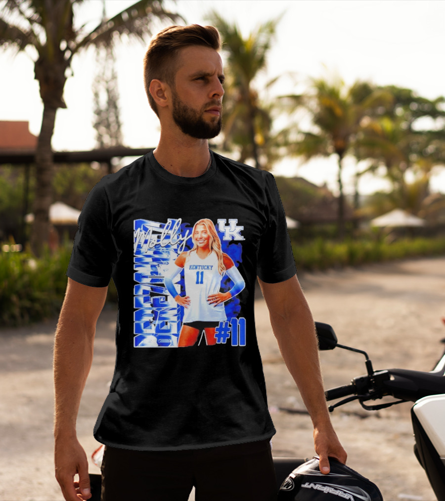 Kentucky Wildcats Volleyball Molly 11 Kentucky Player Pose UK T-Shirt