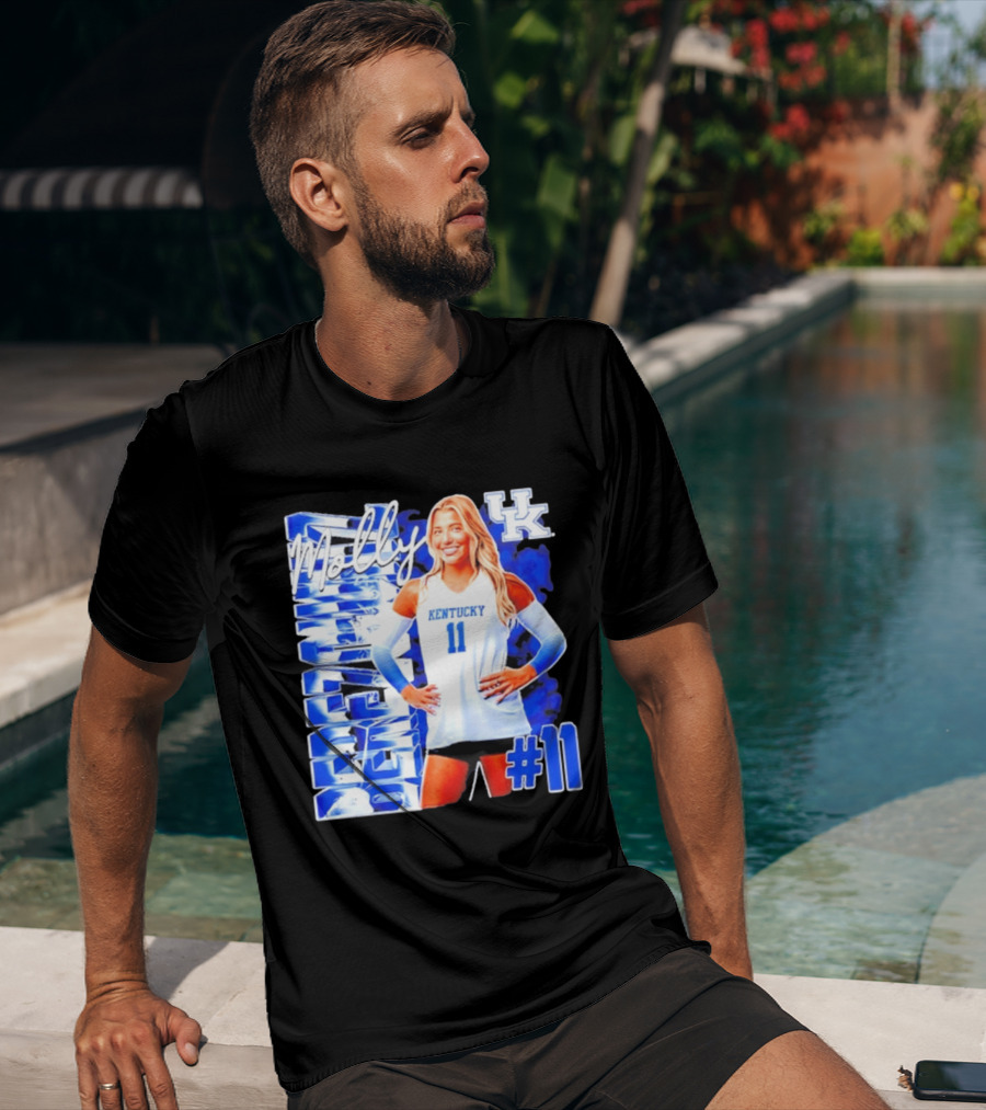 Kentucky Wildcats Volleyball Molly 11 Kentucky Player Pose UK T-Shirt