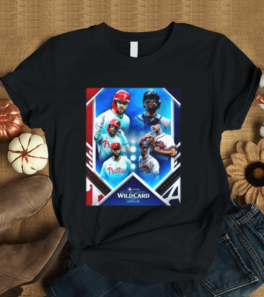 2026 MLB National League Wild Card Philadelphia Phillies Atlanta Braves Matchup T-Shirt