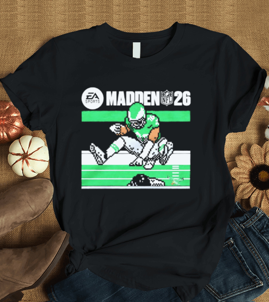 Saquon Barkley Philadelphia Eagles Madden 26 Football Gaming Fan T-Shirt