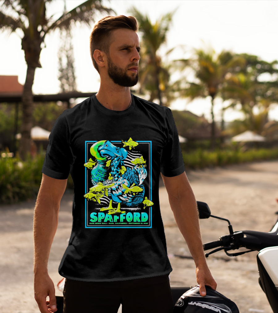Spafford Napa Music Hall September 26 2026 Napa California Event With Dodo Bird And Fish T-Shirt