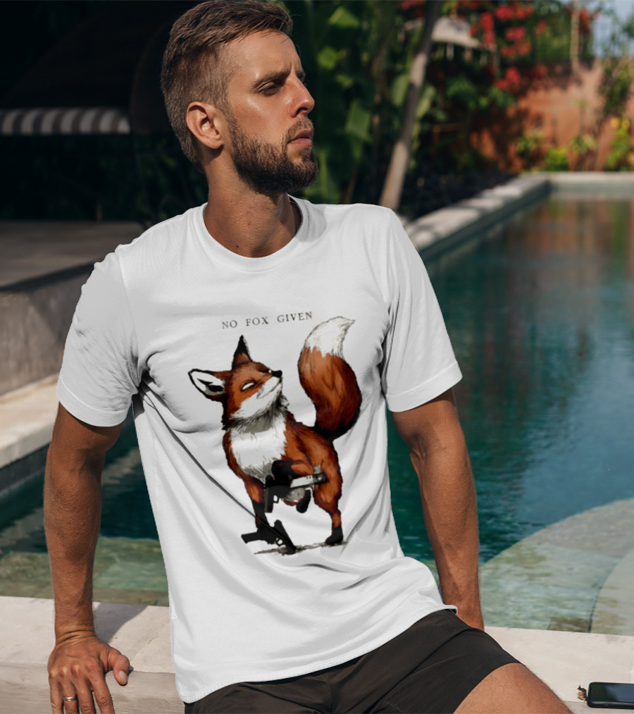No Fox Given With Pistol And Attitude T-Shirt