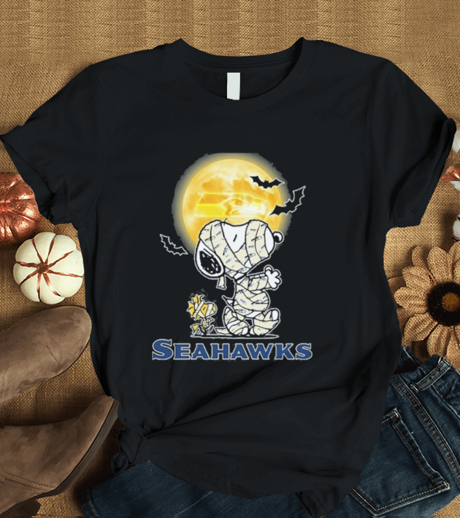 Seahawks Snoopy 2026 Halloween Celebration T-Shirt