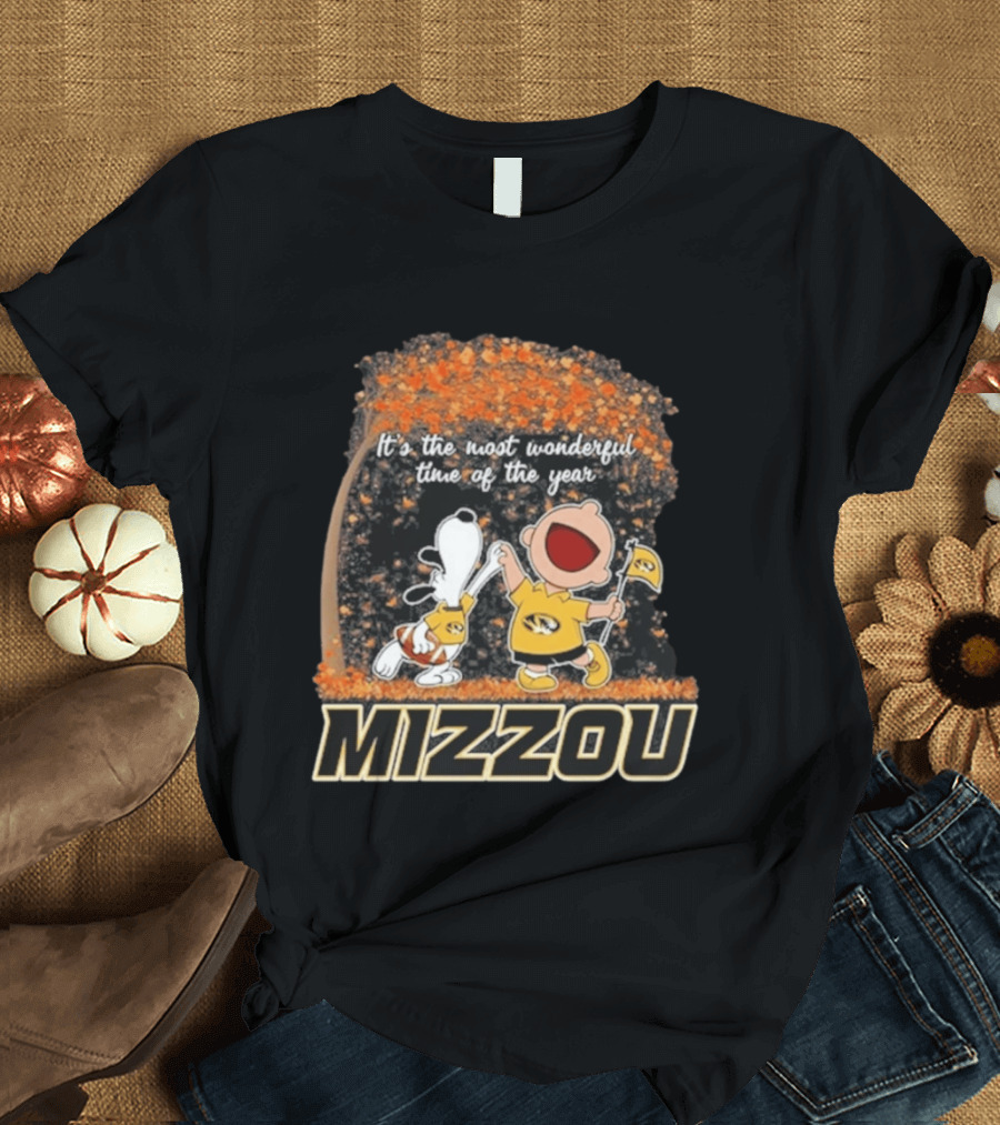 Mizzou Snoopy Charlie Brown It's The Most Wonderful Time Of The Year 2026 T-Shirt