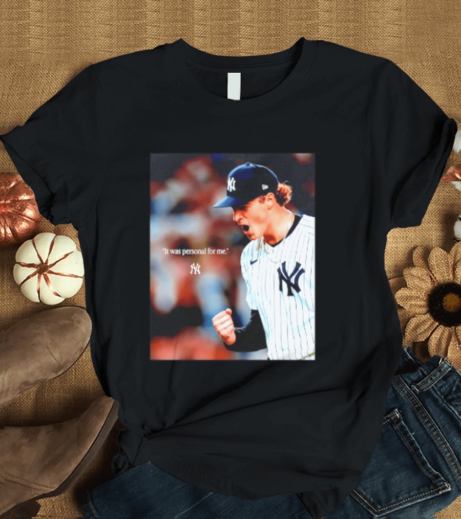 Ben Rice New York Yankees It Was Personal For Me Yankees Baseball T-Shirt