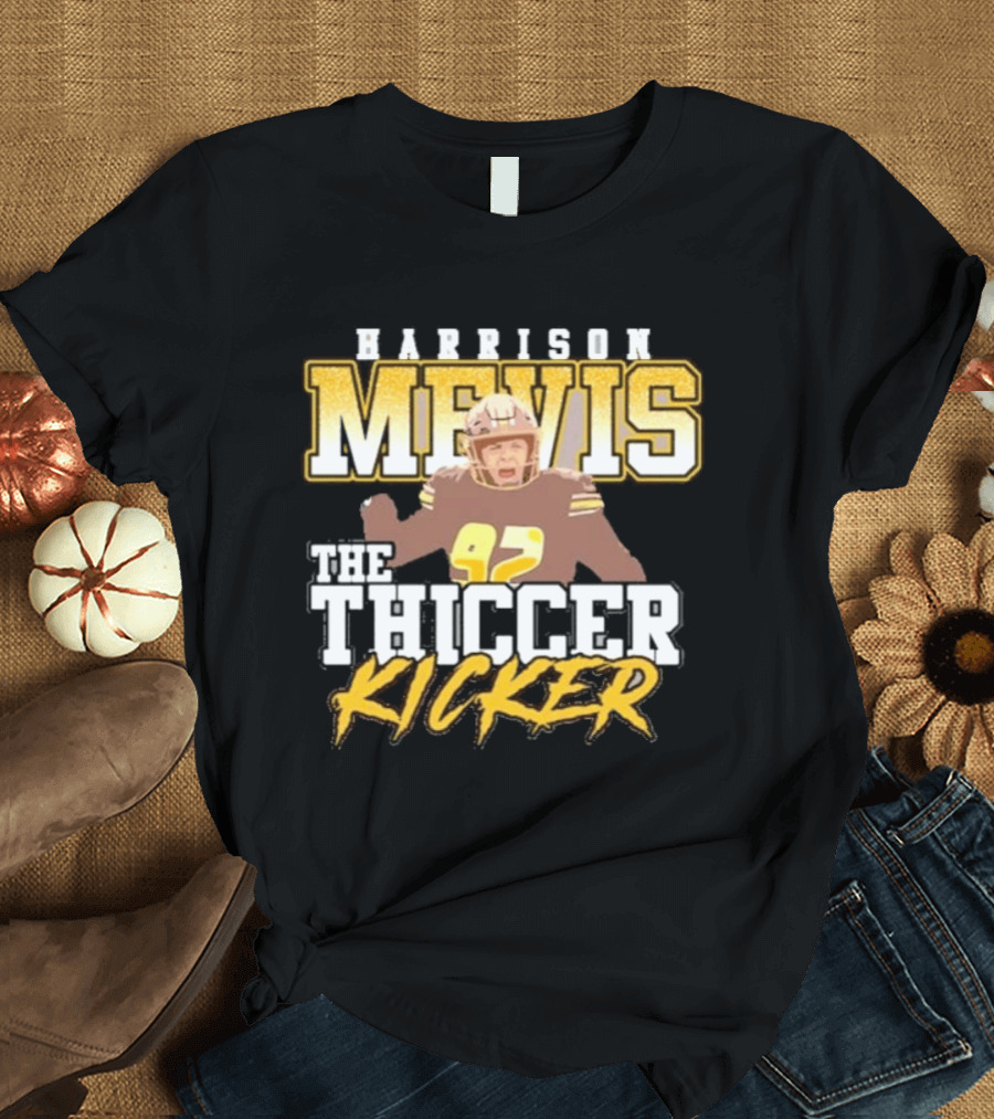 Harrison Mevis The Thicker Kicker 92 Football Celebration T-Shirt