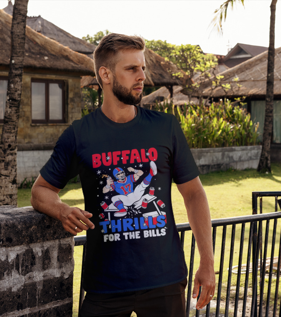 Buffalo Thrills For The Bills Celebration 17 Football T-Shirt