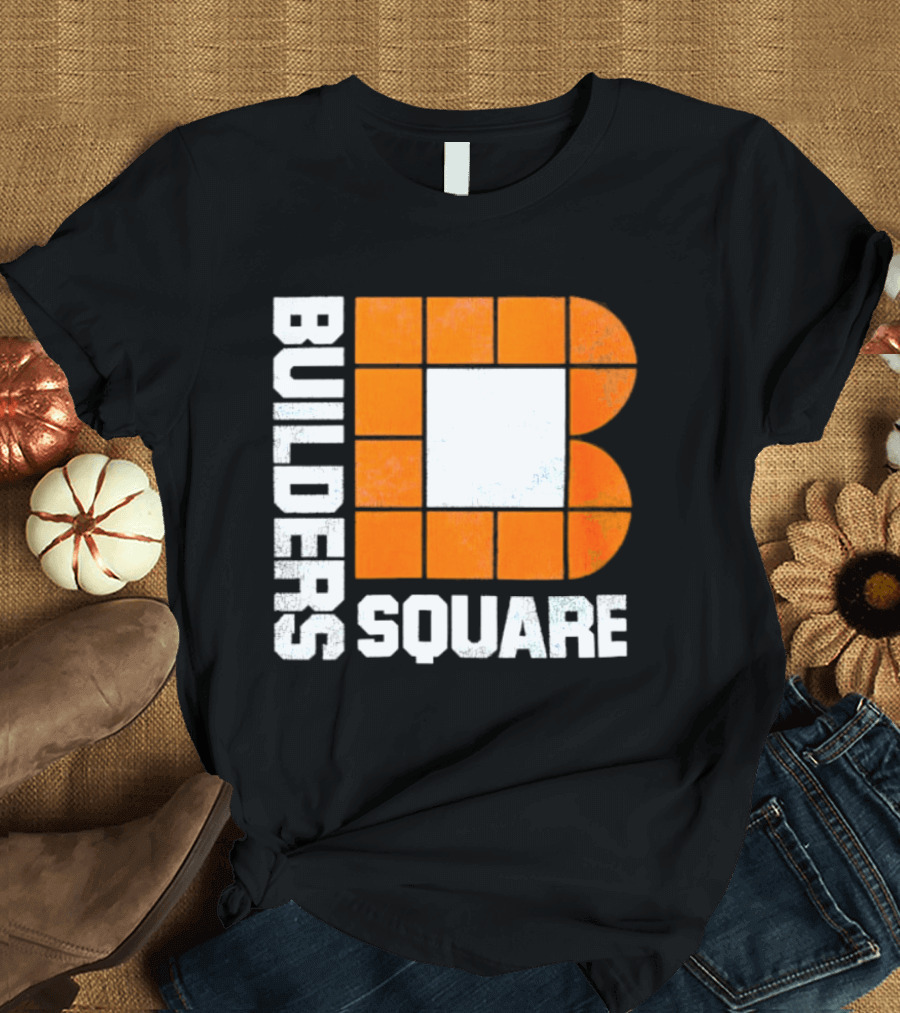 Builders Square Vintage Hardware Store Iconic Retro Logo Block T-Shirt