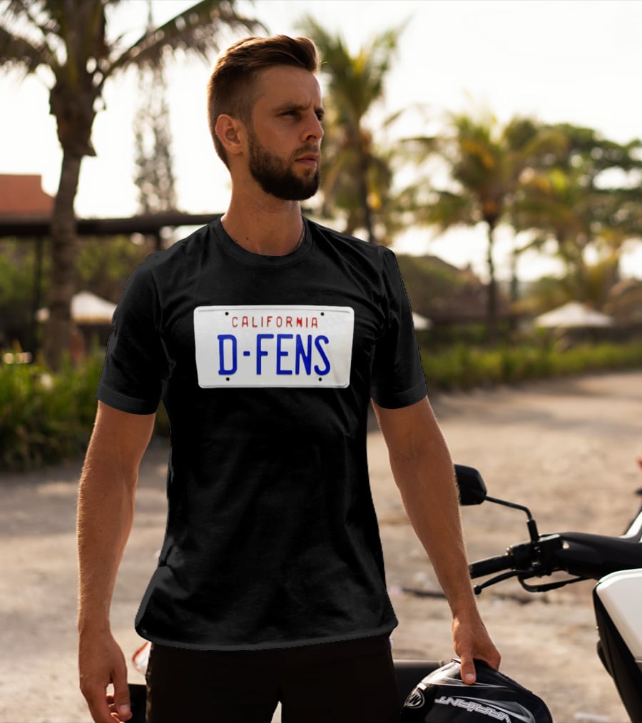 California D Fens License Plate Falling Down Movie Reference T-Shirt