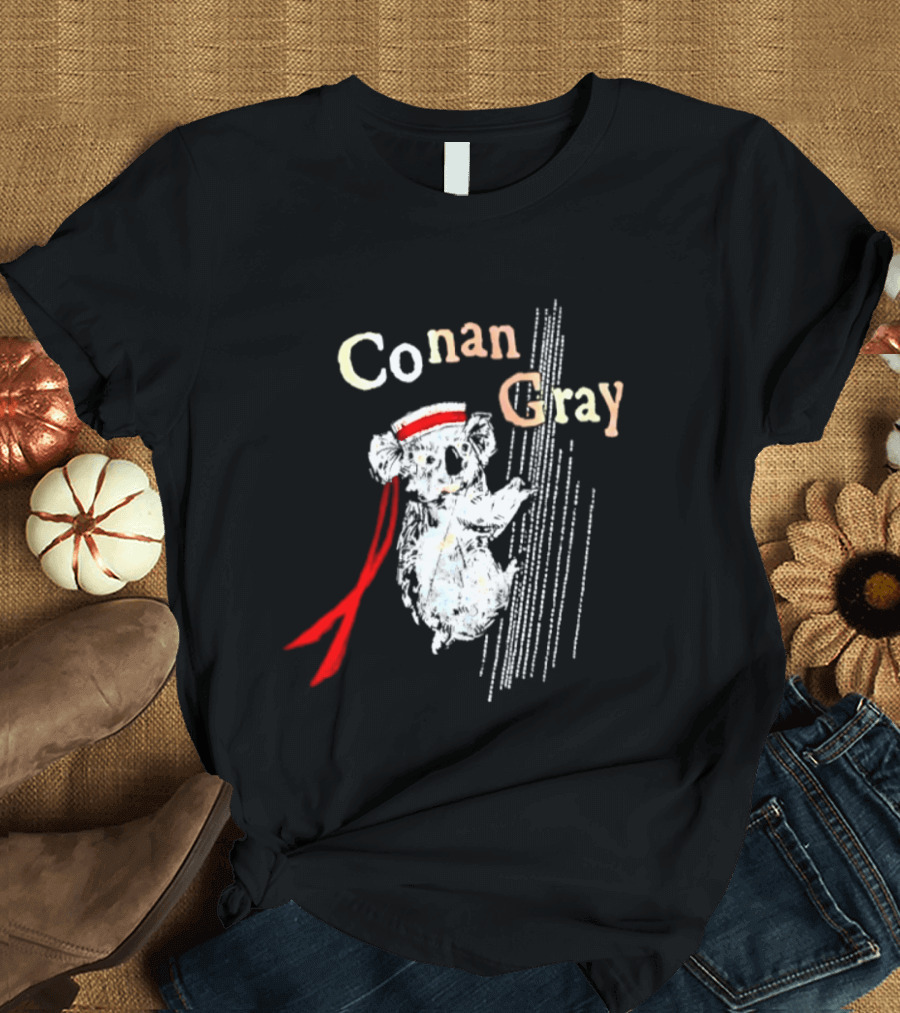 Conan Gray Koala In Red Headband With Stripes Sailor Indie Pop Singer T-Shirt