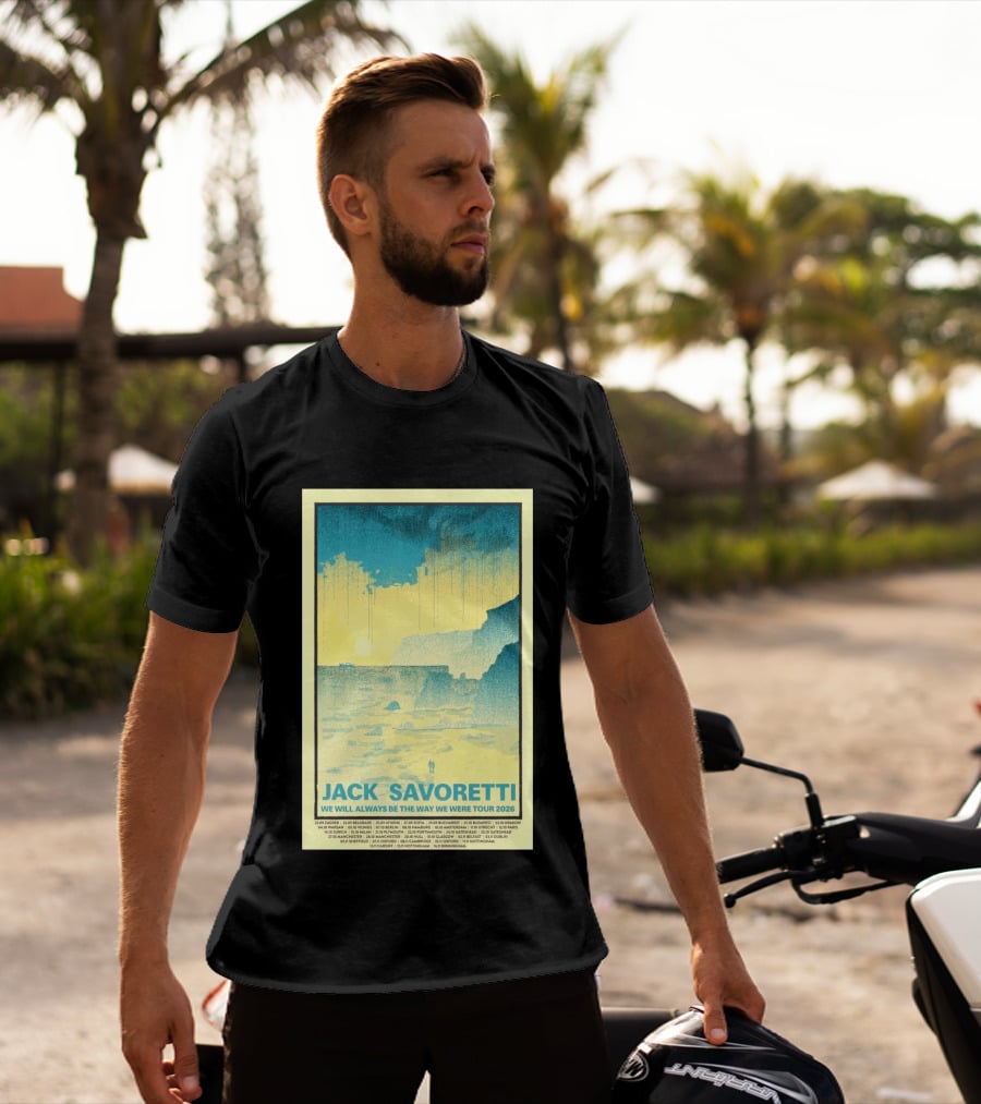 Jack Savoretti We Will Always Be The Way We Were Tour 2026 Bucharest Vintage Style Ocean Scene T-Shirt