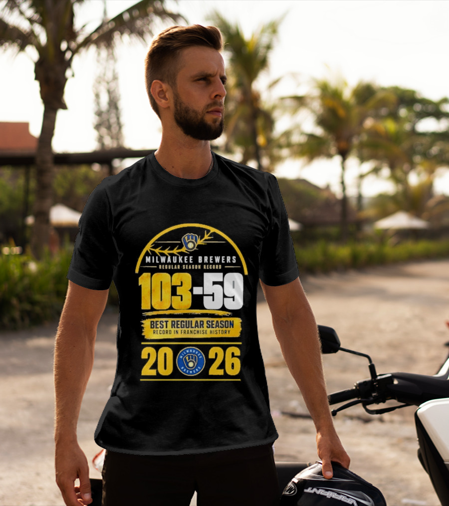Milwaukee Brewers Record Season 103 59 Best Regular Season 2026 T-Shirt
