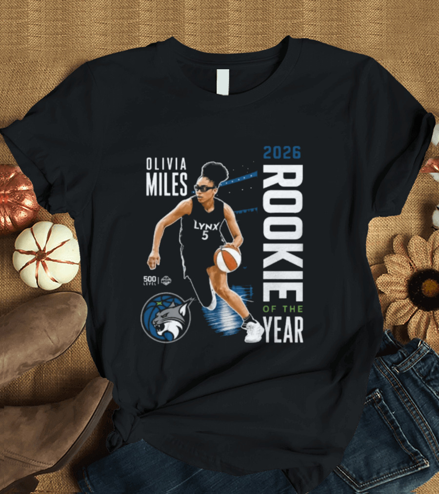 Olivia Miles Lynx 2026 Rookie Of The Year Basketball Legend T-Shirt