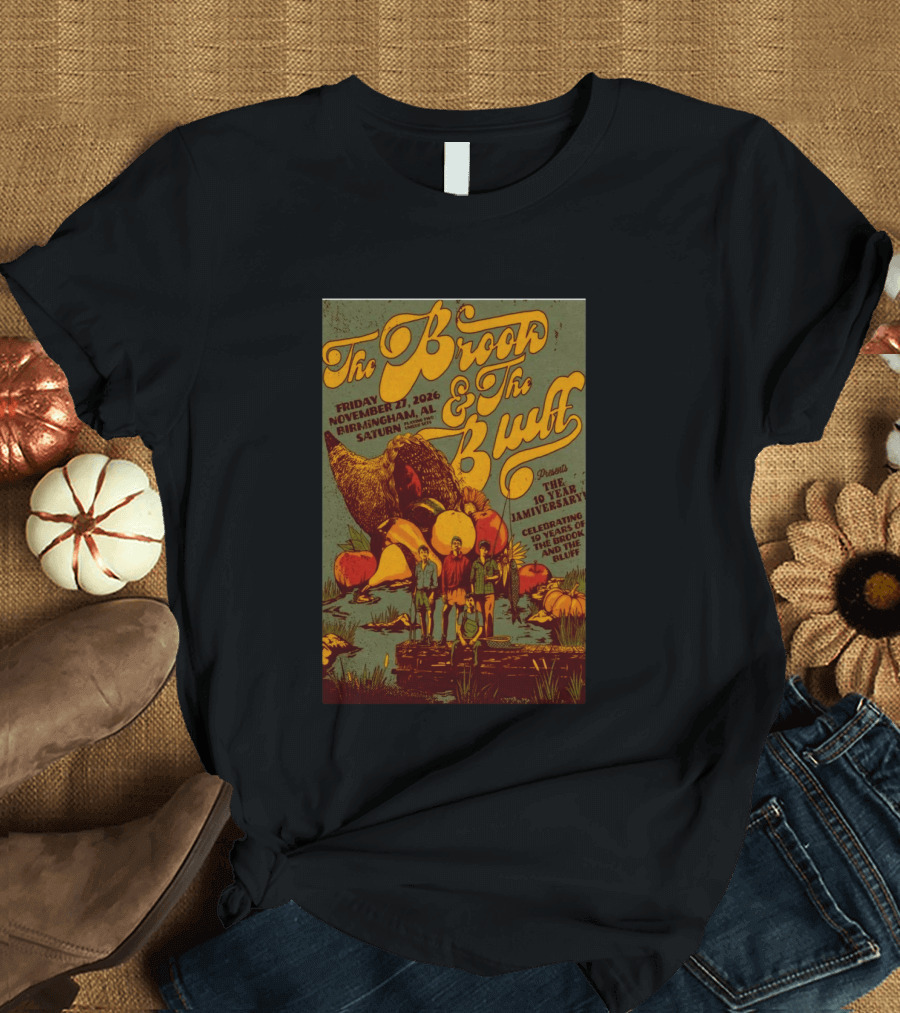 The Brook The Bluff Birmingham AL November 27 2026 Saturn 10 Year Jamiversary Celebrating 10 Years T-Shirt
