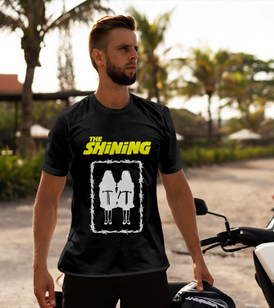 The Shining Grady Twins Barbed Wire Horror Movie Iconic Scene T-Shirt