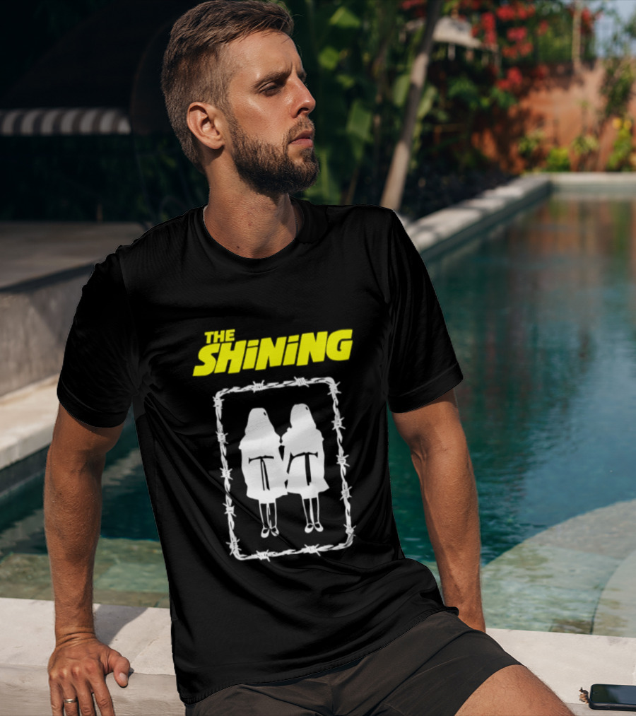 The Shining Grady Twins Barbed Wire Horror Movie Iconic Scene T-Shirt
