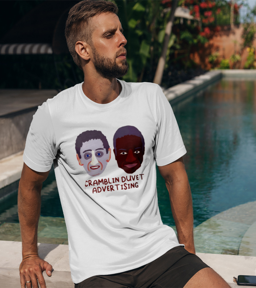 Cramblin Duvet Advertising Comedy TV Show Faces T-Shirt