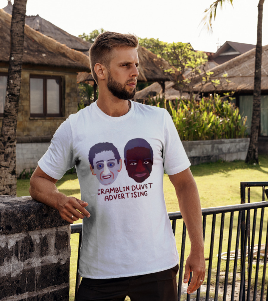 Cramblin Duvet Advertising Comedy TV Show Faces T-Shirt